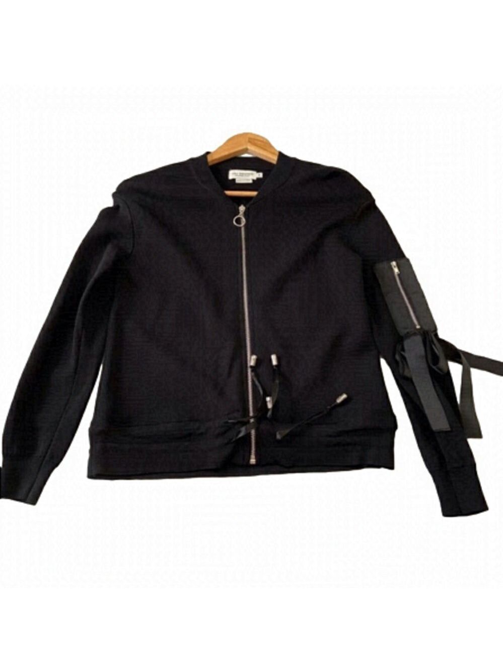 Lili Sidonio Molly & Bracken amazing black sweater ribbon dark Academia zip XS